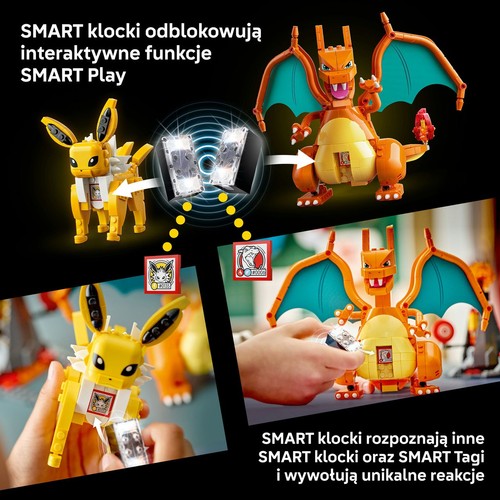 Pokémon SMART Play: Charizard kontra Jolteon - ostateczna bitwa 72167 LEGO 1 sztuka