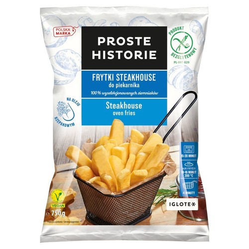 Frytki steakhouse do piekarnika Proste Historie 750 g