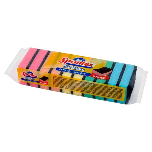 Zmywaki do naczyń color Spontex 10 szt