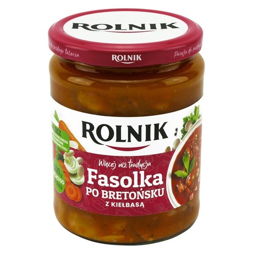 Fasolka po bretońsku z kiełbasą Rolnik 500 g