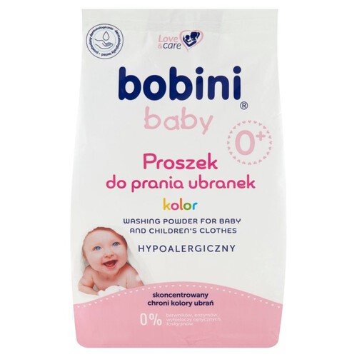 Proszek do prania ubranek kolor   Bobini 1,2 kg