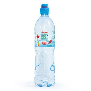 Naturalna woda mineralna Sudety + niegazowana  Auchan 750 ml