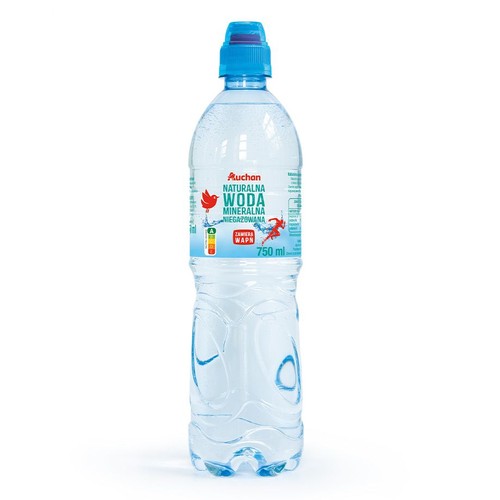 Naturalna woda mineralna Sudety + niegazowana  Auchan 750 ml