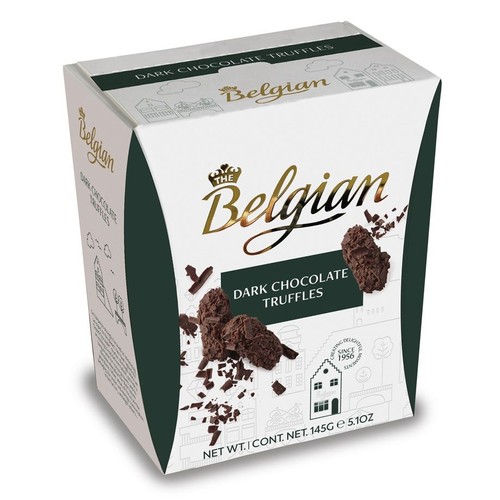 Trufle w płatkach ciemnej czekolady Belgian 145 g