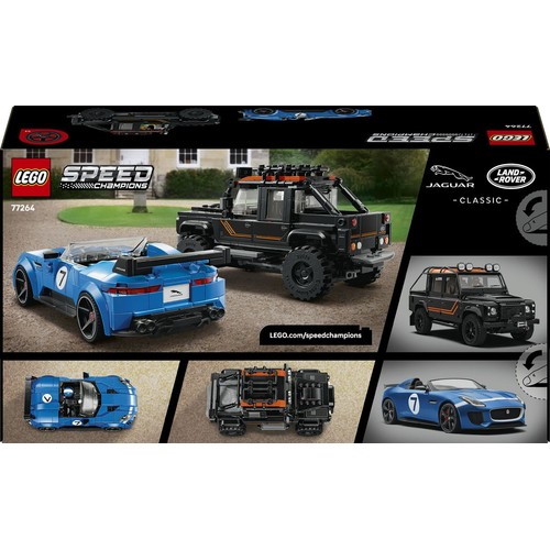 Speed Champions Jaguar Project 7 i Land Rover Defender 77264 LEGO 1 sztuka