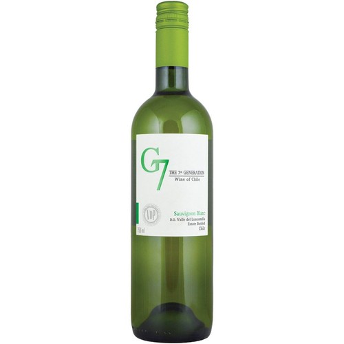Wino chilijskie białe wytrawne Sauvignon Blanc alk. 12,0% obj. G7 750 ml
