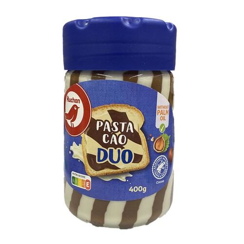 Krem czekoladowo-orzechowy duo   Auchan 400 g