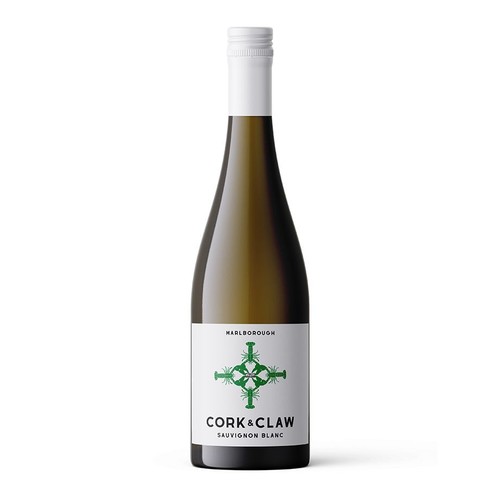 Wino nowozelandzkie białe wytrawne Cork&Claw alk. 12,0% obj,
 Marlborough 750 ml