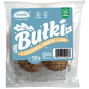 Bułki z siemieniem lnianym i chią bezglutenowe Incola 2 x 50 g