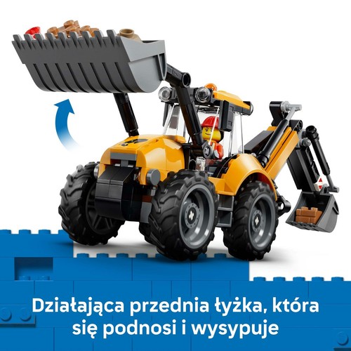 City Żółta koparko-ładowarka 60480 LEGO 1 sztuka