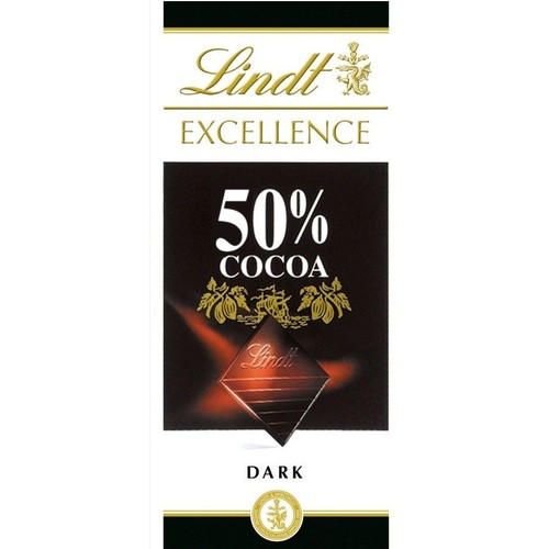 Czekolada gorzka 50% kakao Lindt 100 g