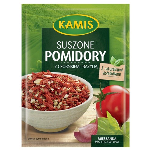 Pomidory suszone z czosnkiem i bazylią Kamis 12 g