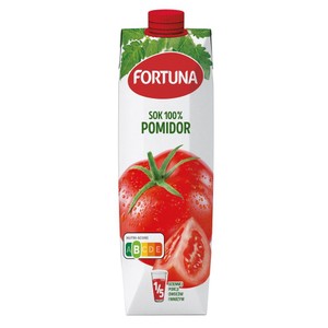 Sok pomidorowy 100% Fortuna 1 l