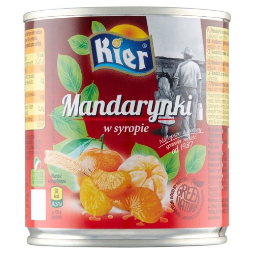Mandarynki w syropie Kier 312 g