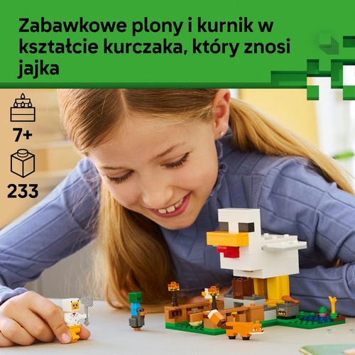 Minecraft® Farma kurczaków 21585 LEGO 1 sztuka
