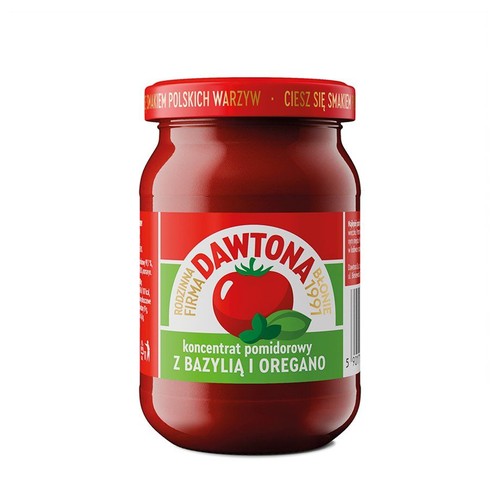 Koncentrat pomidorowy z ziołami Dawtona 190 g