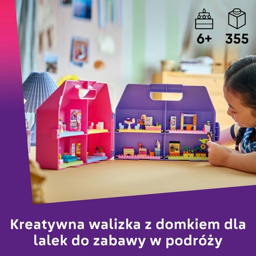 Friends Kreatywna walizka z domkiem dla lalek 42697 LEGO 1 sztuka
