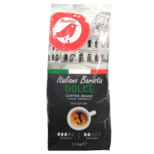 Kawa ziarnista Italiano Barista Dolce Auchan 1,2 kg