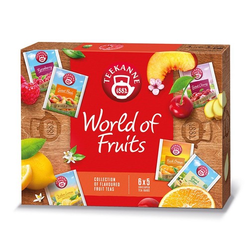 Zestaw herbat World of Fruits Teekanne 30 torebek