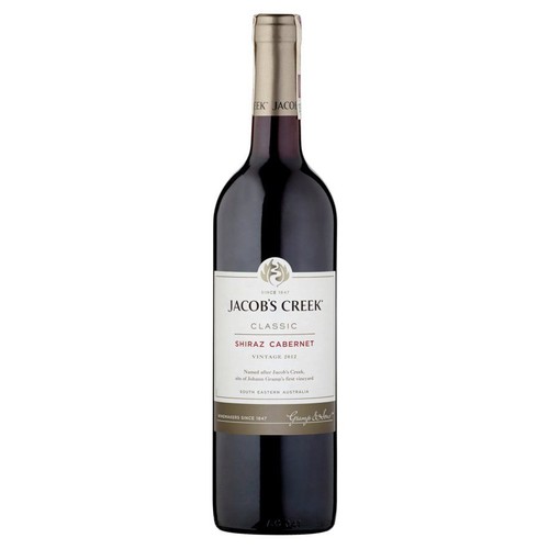Wino australijskie czerwone wytrawne Shiraz Cabernet alk. 13,0% obj. Jacob's Creek 750 ml
