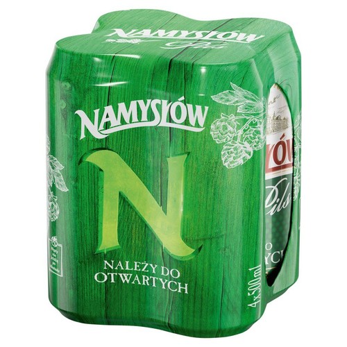 Piwo jasne pasteryzowane alk. 5,8% obj.  Namysłów 4 x 500 ml