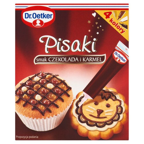 Pisaki cukrowe smak czekolada i karmel Dr. Oetker 76 g