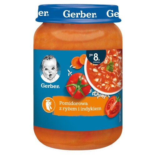 Pomidorowa z ryżem i indykiem Gerber 190 g