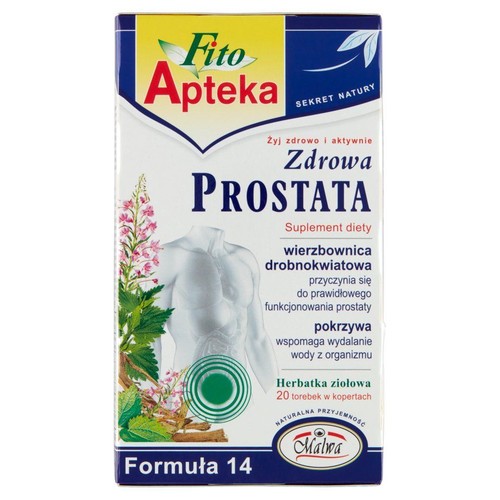 Zdrowa Prostata herbata ziołowa z wierzbownicą Fito Apteka 20 torebek