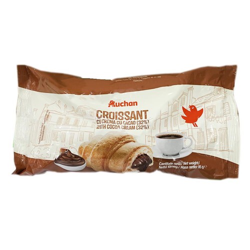 Croissant z nadzieniem kakaowym Auchan 85 g
