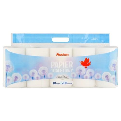 Papier toaletowy 3 warstwy Auchan 10 rolek