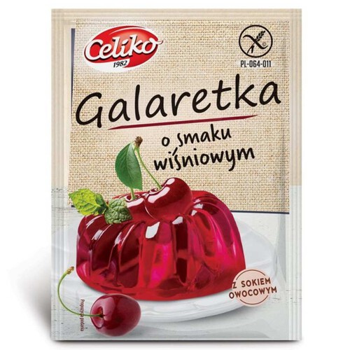 Galaretka o smaku wiśniowym bez glutenu Celiko 75 g