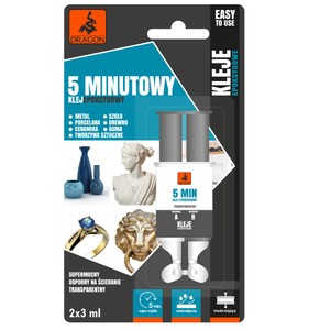 Klej epoksydowy uniwersalny 5 minutowy Dragon 2 x 3 ml