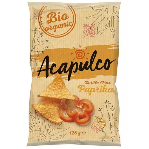 BIO Kukurydziana przekąska o smaku papryka Acapulco 125 g