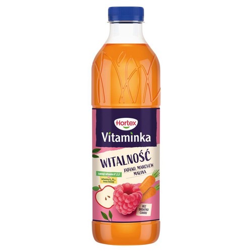 Sok z jabłek marchwi i malin Hortex 1 l