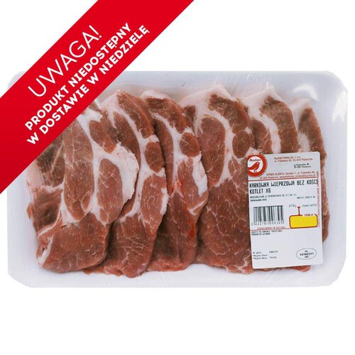 Karkówka wieprzowa bez kości sznycle Auchan na wagę ok. 400 g