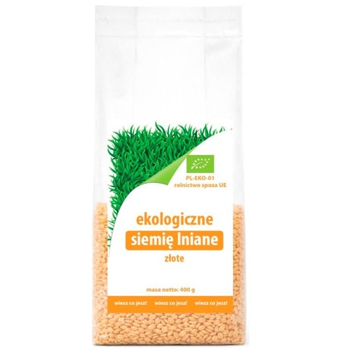 Ekologiczne Siemię lniane złote   Ekologiko 400 g