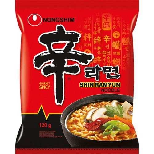 Zupa błyskawiczna shin ramyun ostra z makaronem Nongshim 120 g