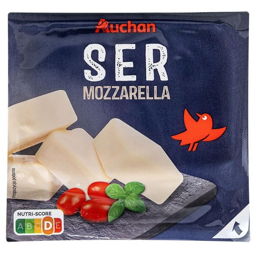 Ser Mozzarella kostka Auchan na wagę ok. 200 g