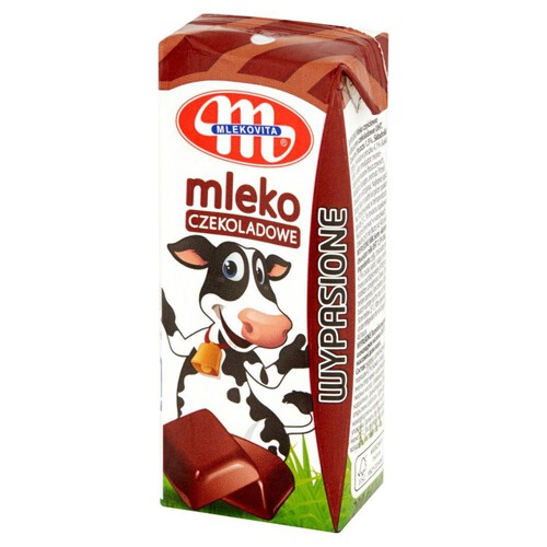 Mleko częściowo odtłuszczone czekoladowe UHT Mlekovita 200 ml