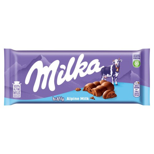 Czekolada mleczna z mleka alpejskiego  Milka 90 g