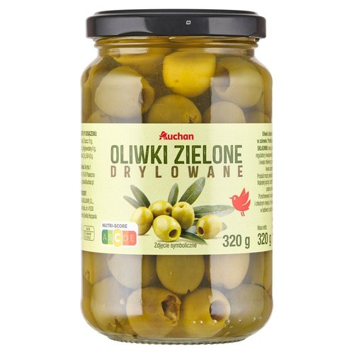 Oliwki zielone drylowane Auchan 320 g