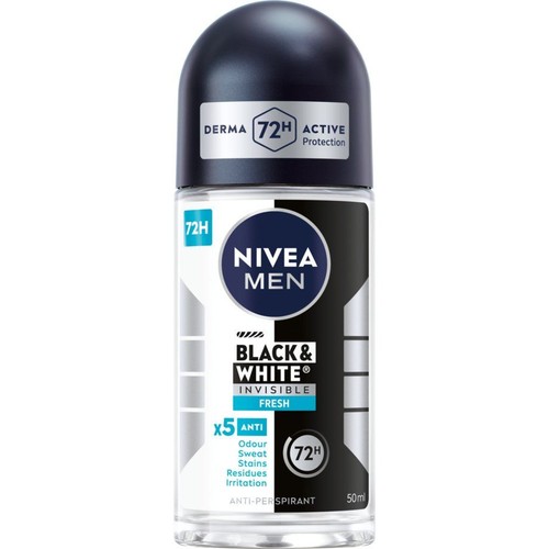 Antyperspirant dla mężczyzn Black&White 5w1 NIVEA MEN 50 ml