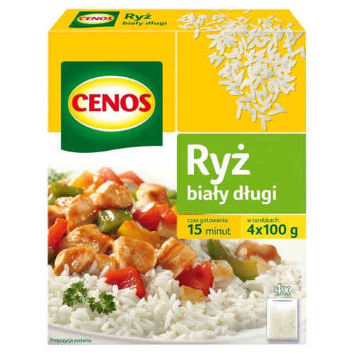 Ryż biały długi Cenos 4 x 100 g