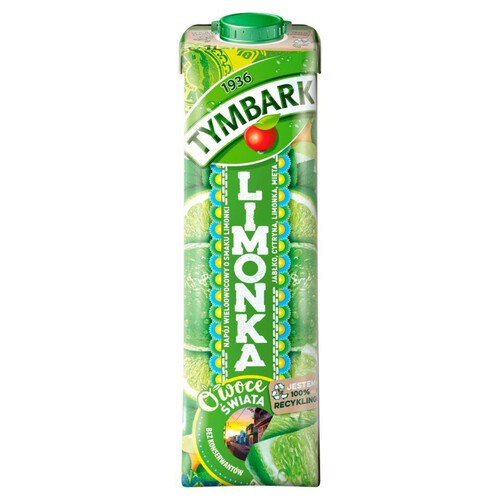 Limonka napój wieloowowcy Tymbark 1 l