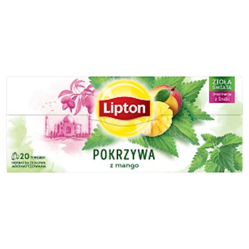 Herbata ziołowa Pokrzywa z mango Lipton 20 torebek