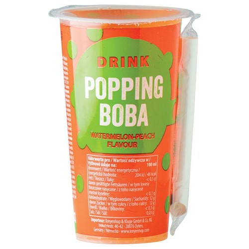 Napój Pooping Boba arbuz & brzoskwinia Oboba 425 ml