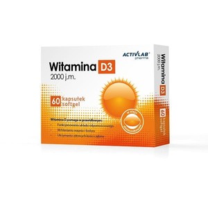 Witamina D3 2000 j.m. Pharma ACTIVLAB 60 kapsułek
