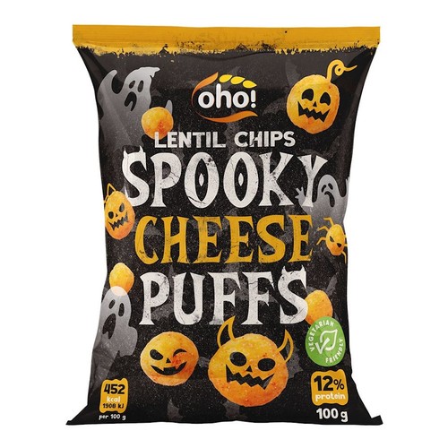 Chrupki z czerwonej soczewicy o smaku serowym   oho! 100 g