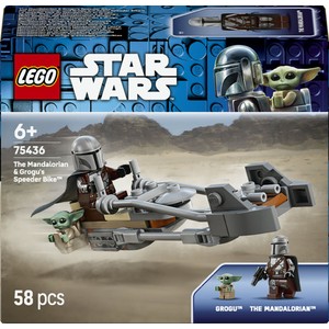 Star Wars Śmigacz Mandalorianina i Grogu 75436 LEGO 1 sztuka