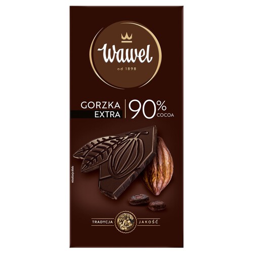 Czekolada extra gorzka 90% kakao Wawel 90 g